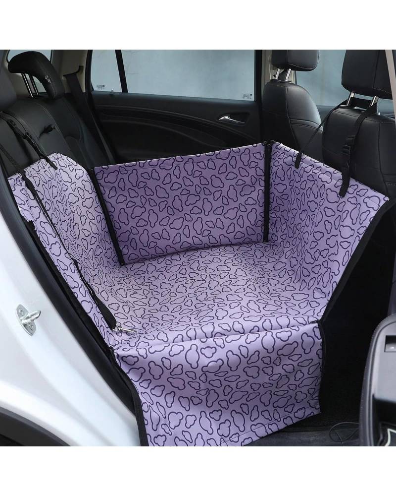 Hundesitz Auto Für Hunde Katzen Matte Decke Hinten Zurück Hängematte Protector Transportin Perro wasserdichte Pet Träger Hund Auto Für Sitz Abdeckung Tragen Verstellbarer Hundeautositz(PurpleCloud) von SHUGWA