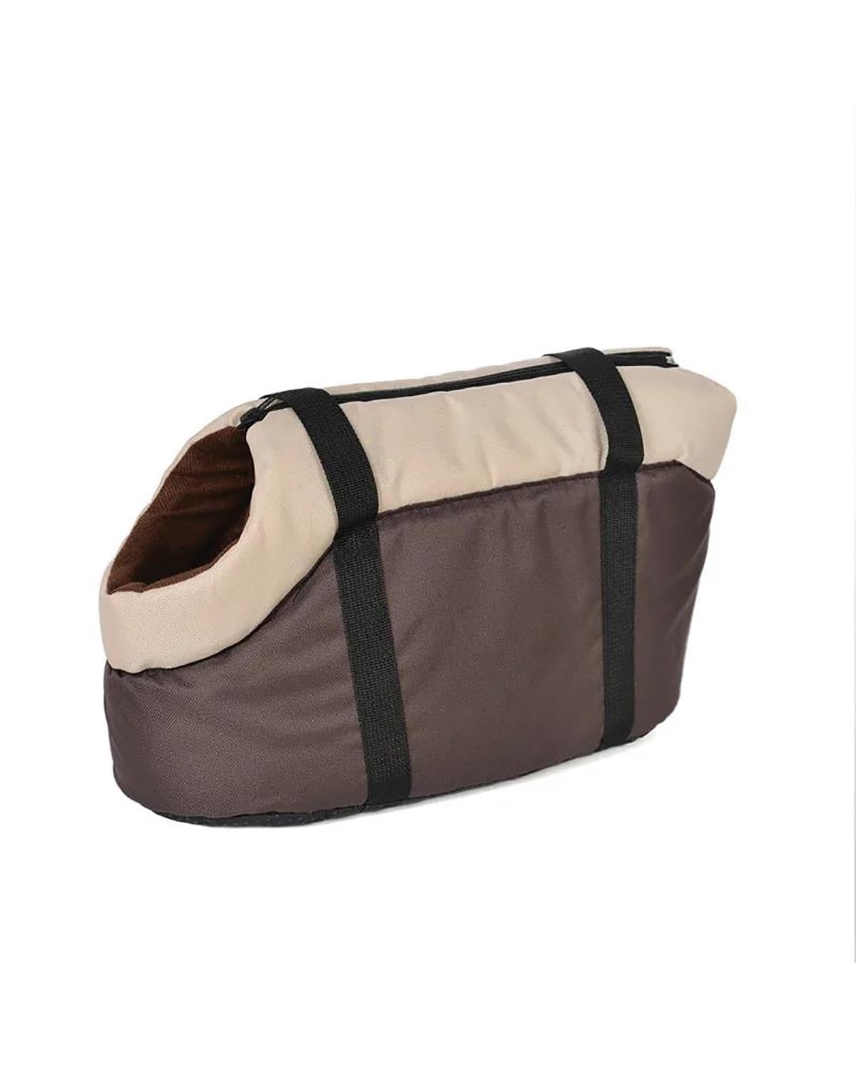 Hundesitz Auto Für Kleine Hunde Katzen Haustier-Hundetaschen Outdoor-Reisen Tragbar Atmungsaktiv Umhängetasche Mit Reißverschluss Haustiere Handtasche Geeignet Verstellbarer Hundeautositz(Brown bag,L( von SHUGWA