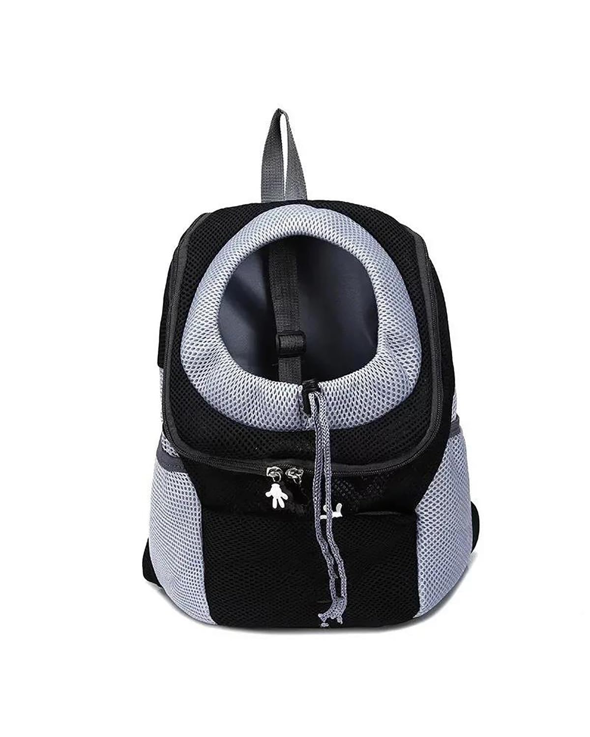 Hundesitz Auto Für Kleine Mittelgroße Hunde Katzen Reiserucksack Atmungsaktiver Hundeträger-Rucksack Haustier-Hundeträger-Rucksack Welpenträger-Frontpack Verstellbarer Hundeautositz(Black,S for 0-3 Kg von SHUGWA