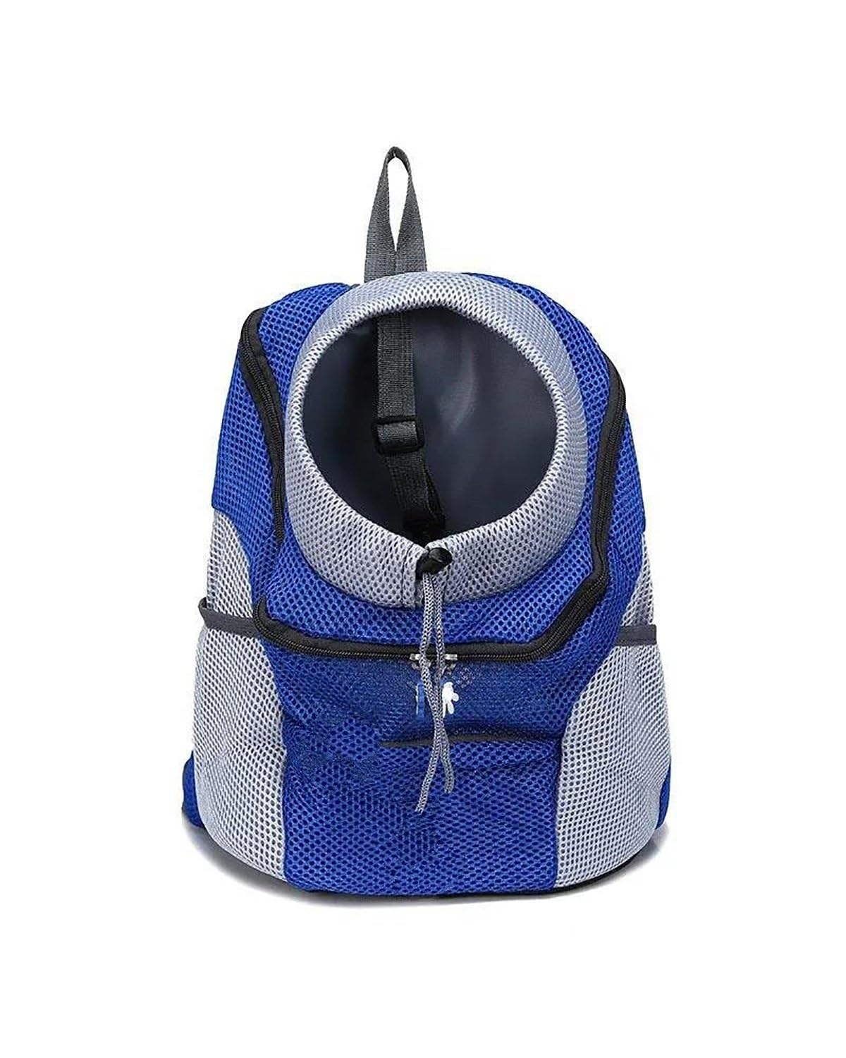 Hundesitz Auto Für Kleine Mittelgroße Hunde Katzen Reiserucksack Atmungsaktiver Hundeträger-Rucksack Haustier-Hundeträger-Rucksack Welpenträger-Frontpack Verstellbarer Hundeautositz(Blue,M for 3-6 Kg) von SHUGWA