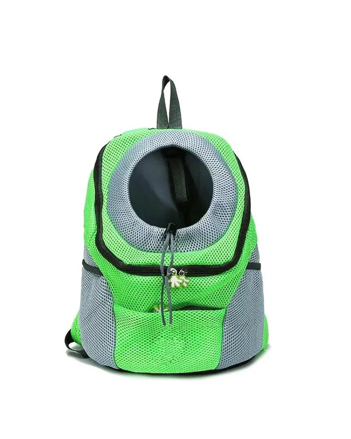 Hundesitz Auto Für Kleine Mittelgroße Hunde Katzen Reiserucksack Atmungsaktiver Hundeträger-Rucksack Haustier-Hundeträger-Rucksack Welpenträger-Frontpack Verstellbarer Hundeautositz(Green,S for 0-3 Kg von SHUGWA