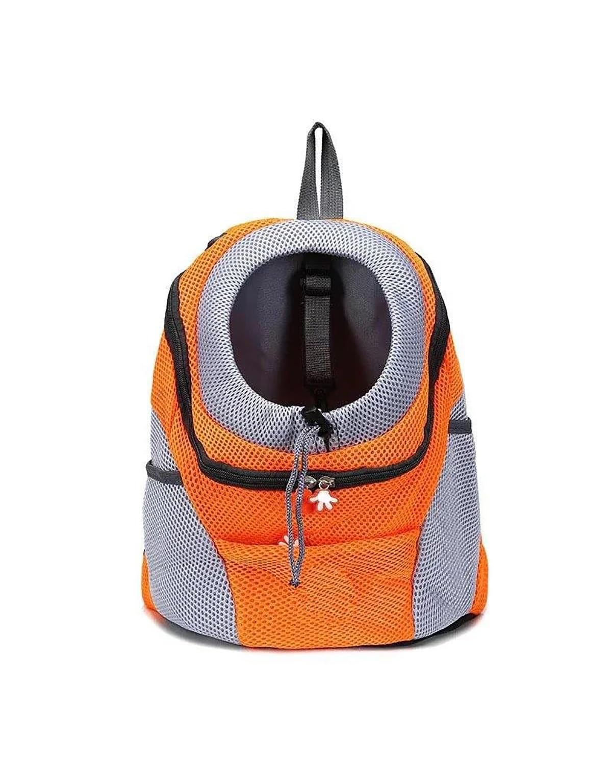 Hundesitz Auto Für Kleine Mittelgroße Hunde Katzen Reiserucksack Atmungsaktiver Hundeträger-Rucksack Haustier-Hundeträger-Rucksack Welpenträger-Frontpack Verstellbarer Hundeautositz(Orange,S for 0-3 K von SHUGWA