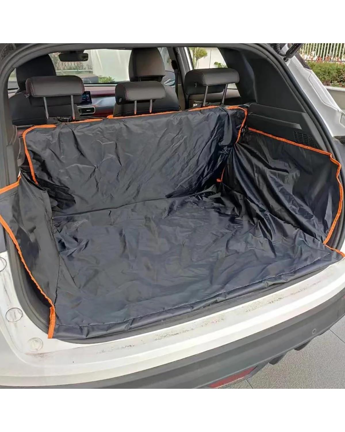 Hundesitz Auto Für SUV Limousinen Vans Cargo Liner Für Hunde Wasserdicht Pet Cargo Cover Hund Für Sitzbezug Matte Verstellbarer Hundeautositz von SHUGWA