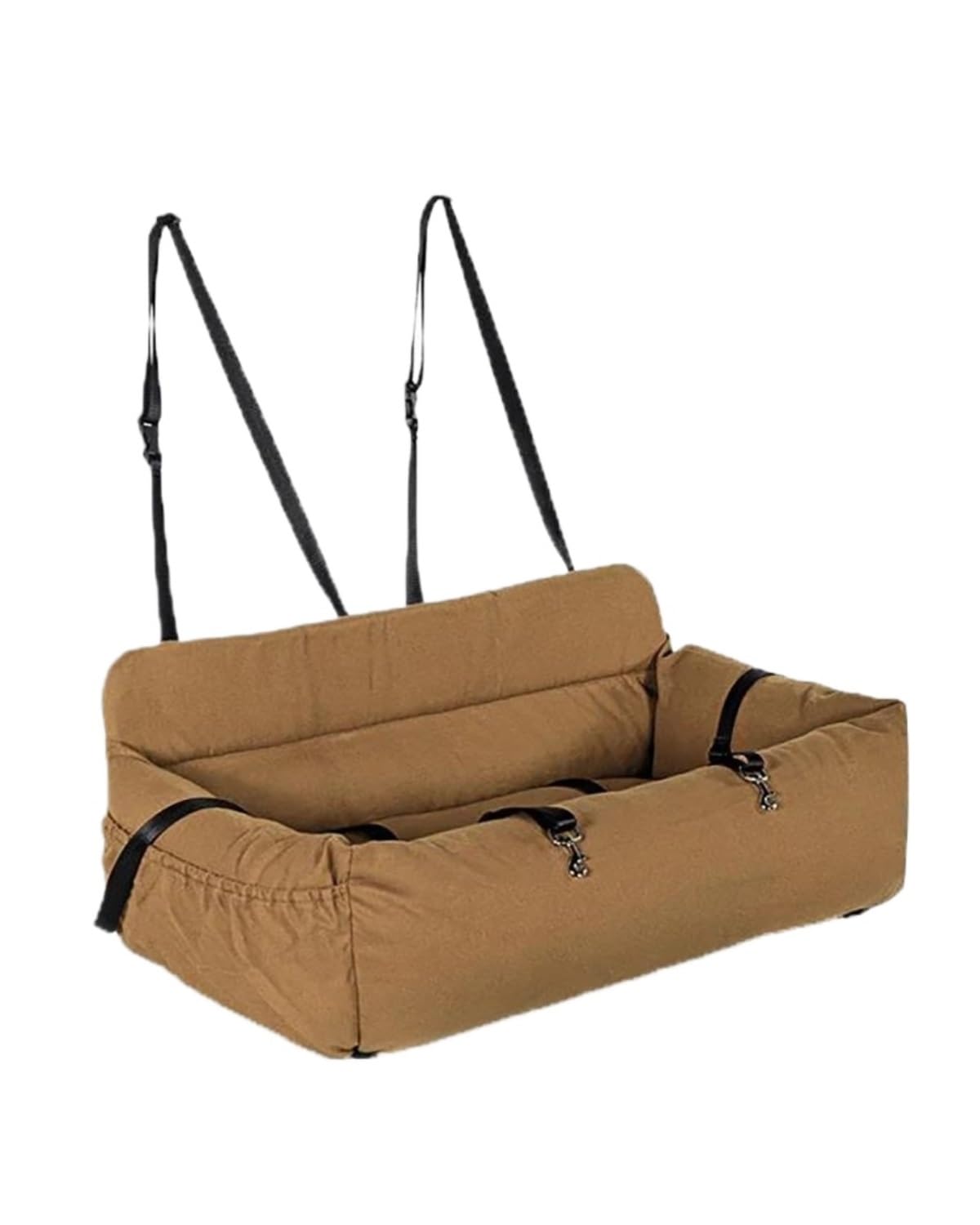 Hundesitz Auto Große Hund Träger Reise Hund Auto Für Sitz Abdeckung Klapp Hängematte Pet Träger Tasche Tragen Für Katzen Hunde Transportin Perro Autostoel Verstellbarer Hundeautositz(Brown) von SHUGWA