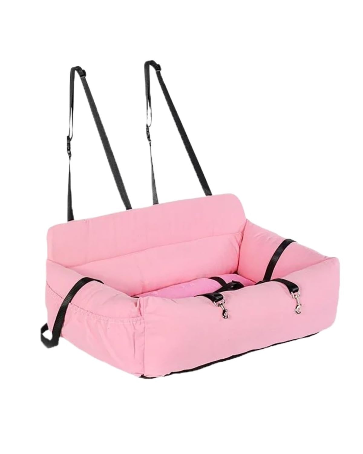 Hundesitz Auto Große Hund Träger Reise Hund Auto Für Sitz Abdeckung Klapp Hängematte Pet Träger Tasche Tragen Für Katzen Hunde Transportin Perro Autostoel Verstellbarer Hundeautositz(Pink) von SHUGWA