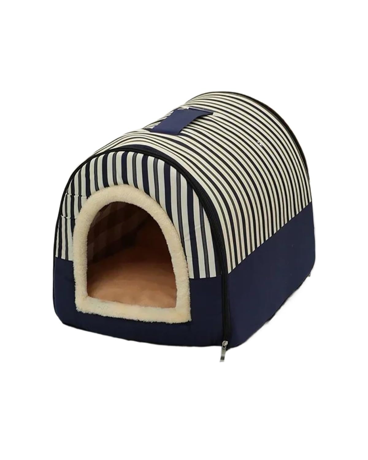 Hundesitz Auto Haustierbett Hundehütte Zwinger Weiches Zelt Für Den Innenbereich Geschlossener Warmer Plüsch-Schlafnestkorb Mit Abnehmbarem Kissen Reisezubehör Hunde Verstellbarer Hundeautositz(P,60X4 von SHUGWA