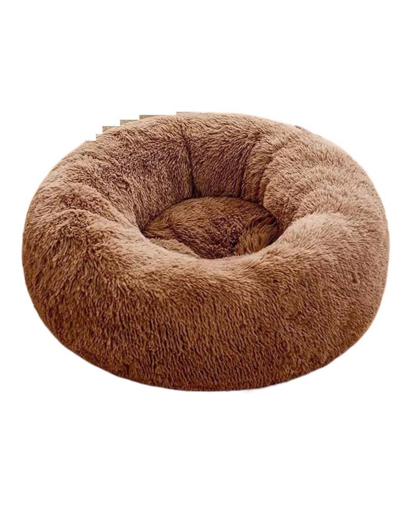 Hundesitz Auto Hundebetten Für Welpen Haustierzubehör Warme Hundebetten Tiefschlaf-Haustierbetten Für Mittelgroße Hunde Sofa Hundebetten Verstellbarer Hundeautositz(Chocolate,50cm 5KG) von SHUGWA