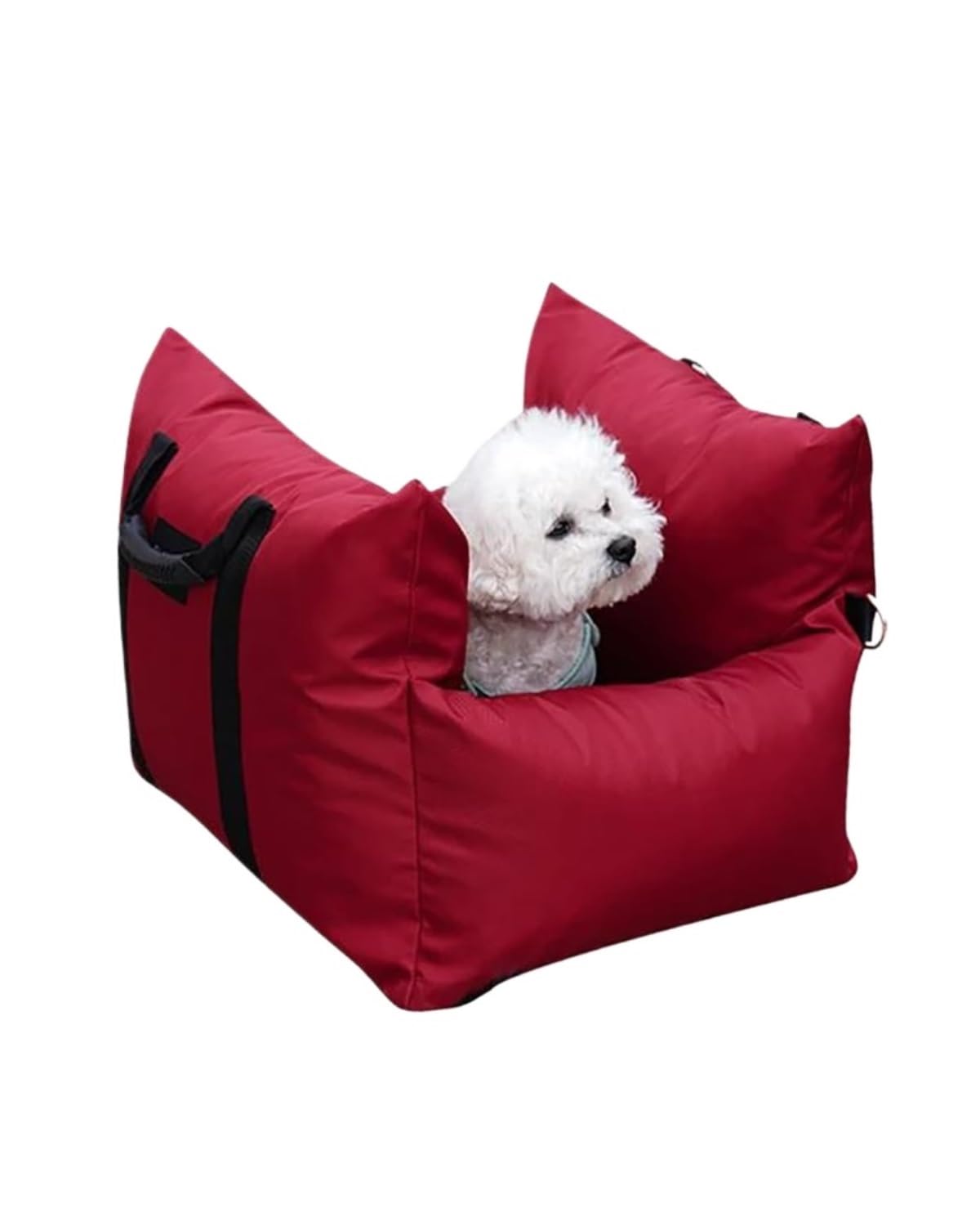 Hundesitz Auto Pet Carrier Auto Für Sitzpolster Mit Gürtel Katze Welpen Tasche Tragen Haus Hund Für Sitztasche Korb Haustier Auto Reiseprodukt Verstellbarer Hundeautositz(Red) von SHUGWA