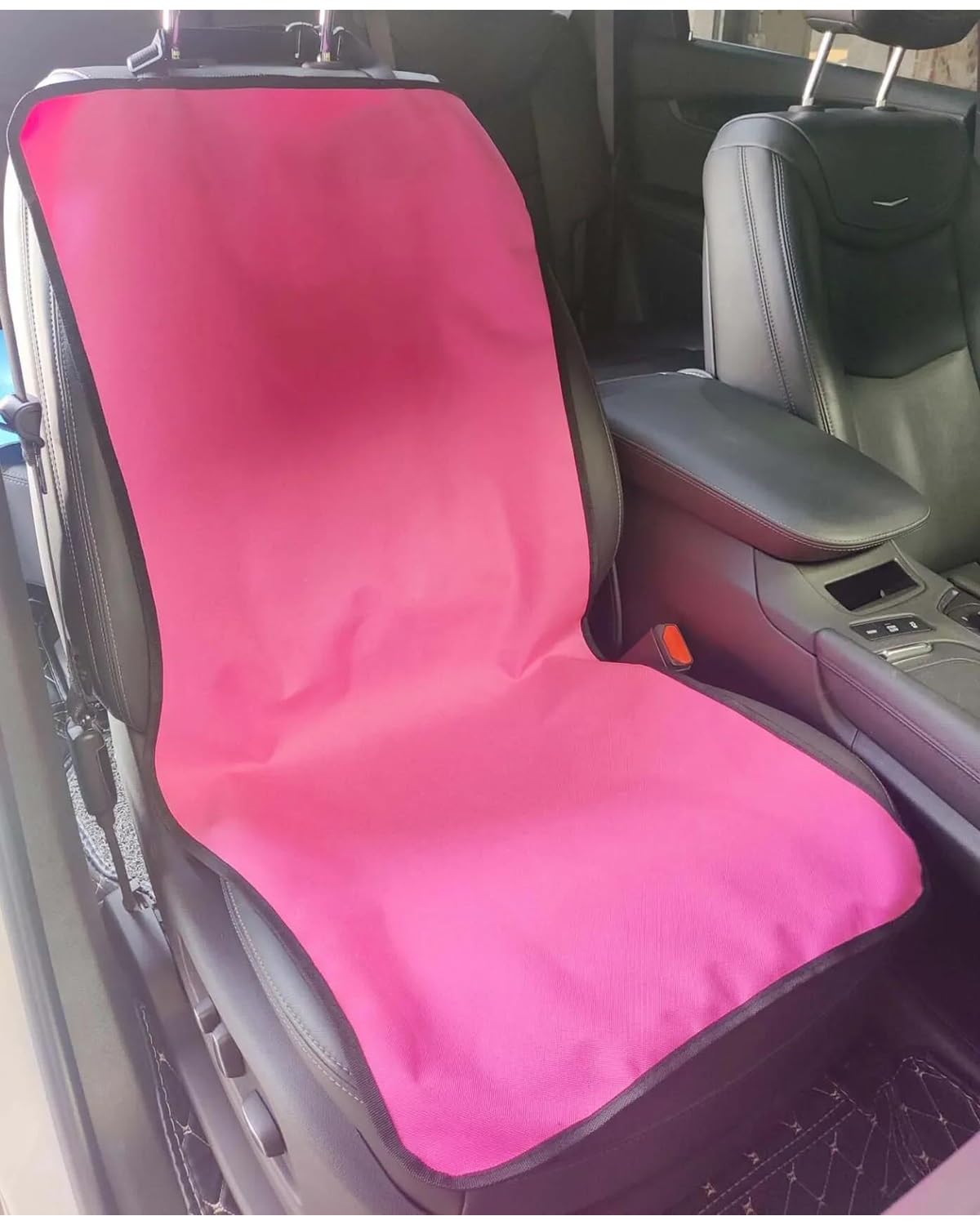 Hundesitz Auto wasserdichte Anti-Schmutzige Auto Für Sitz Matte Haustier Tragen Hinten Für Sitz Abdeckung Matte Katze Hund Reise Zubehör Verstellbarer Hundeautositz(Pink) von SHUGWA