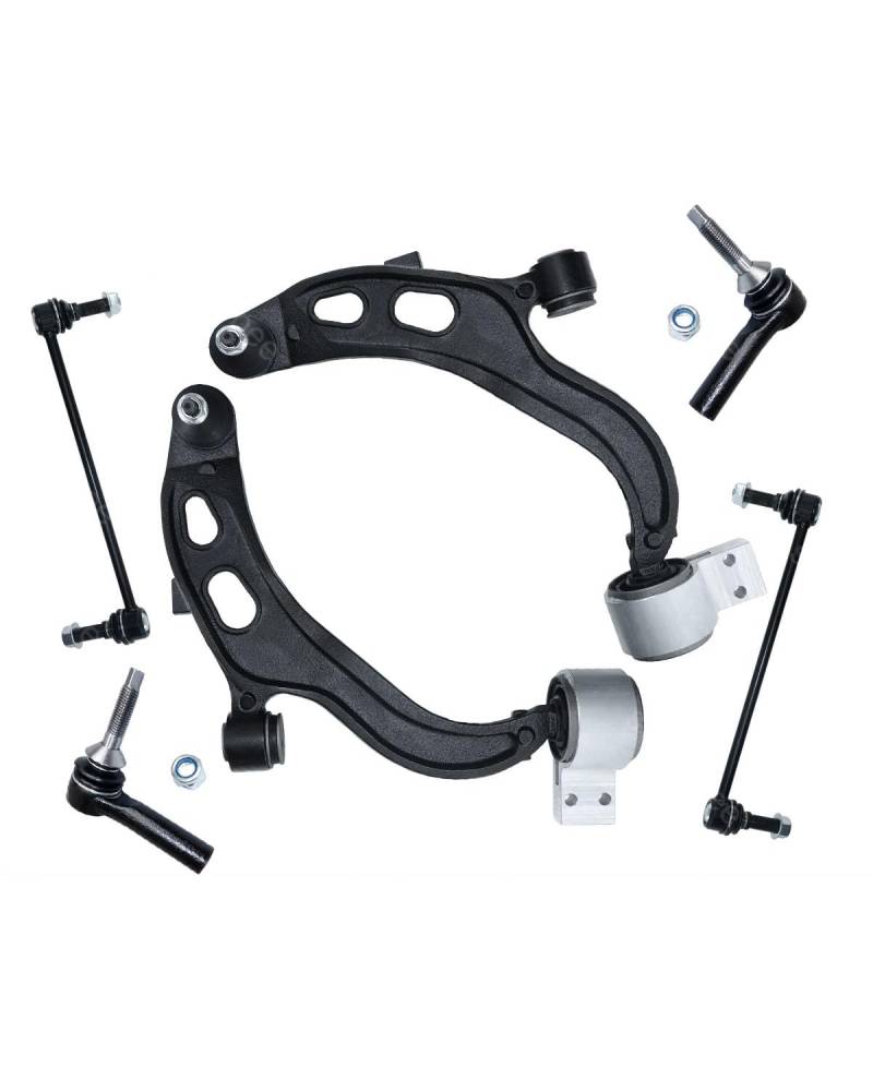 Querlenker Lagern Für Ford Für Taurus Flex Für Lincoln Für MKT MKS 2013 2014 2015 2016 2017 2018 2019 Front Lower Stabilisator Link Äußere Krawatte Rod Kit Querlenker von SHUGWA