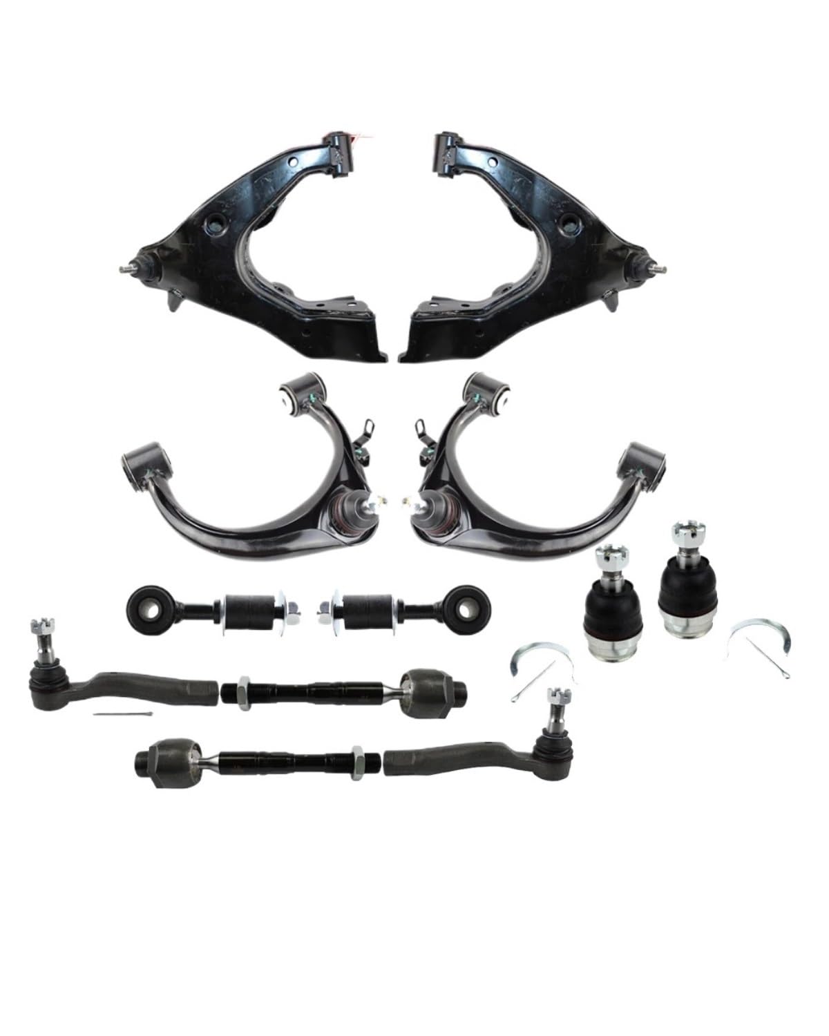 Querlenker Lagern Für Land Für Cruiser Für LX470 12pc Front Upper Lower Sway Bar Spurstangen Kit Querlenker von SHUGWA