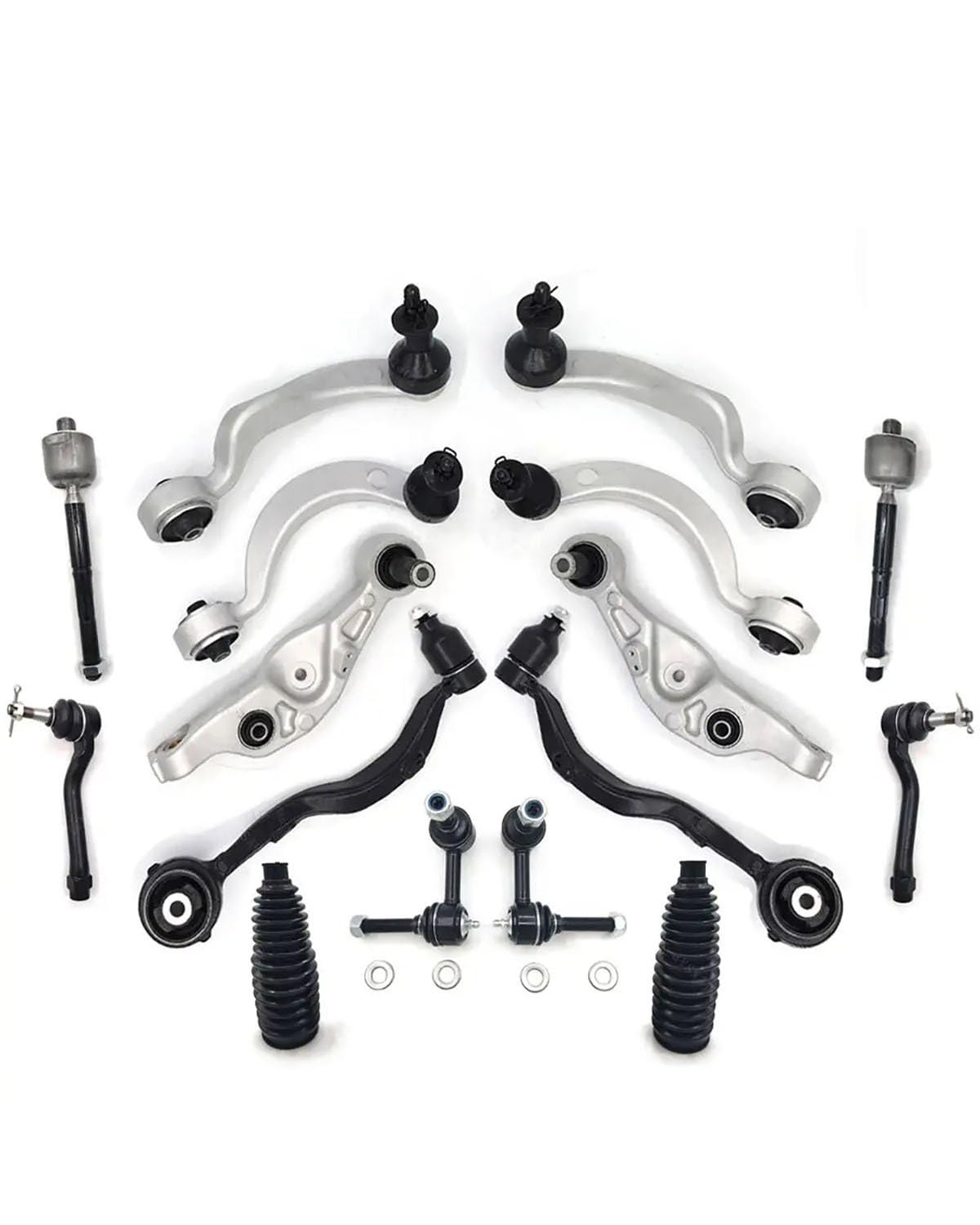 Querlenker Lagern Für Lexus Für LS460 RWD 2007 2008 2009 2010 2011 2012 2013 2014 2015 2016 2017 16 Stücke Front Lower Oberen Querlenker Kugelgelenk Spurstange Kit Querlenker von SHUGWA