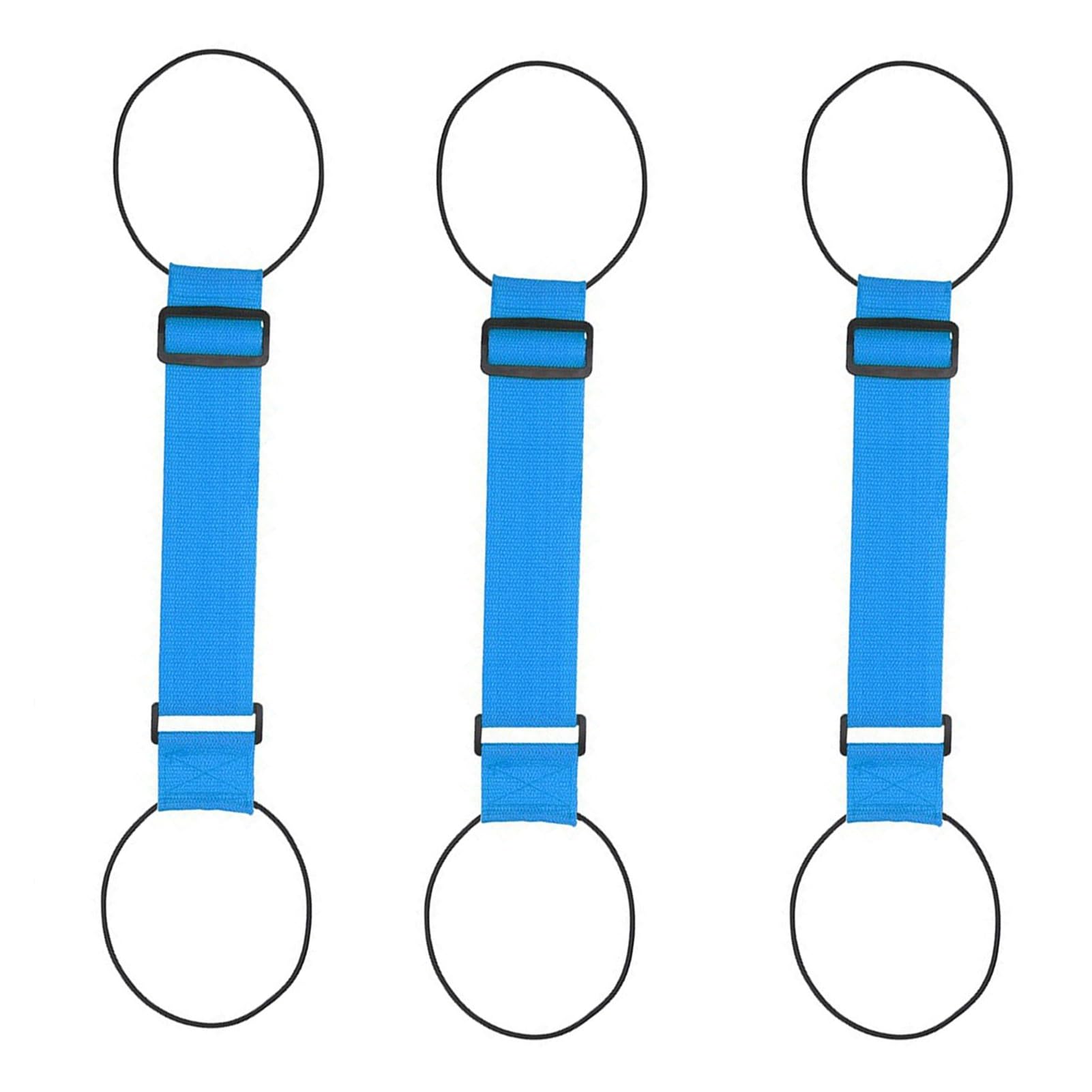 SHUIXIAYUE Verstellbarer Gepäckgurt, elastischer Befestigungsgurt für Gepäck, Reisen, Koffer, fester Gurt, tragbarer Gepäck, Packgurt, Blau, 3 Stück von SHUIXIAYUE