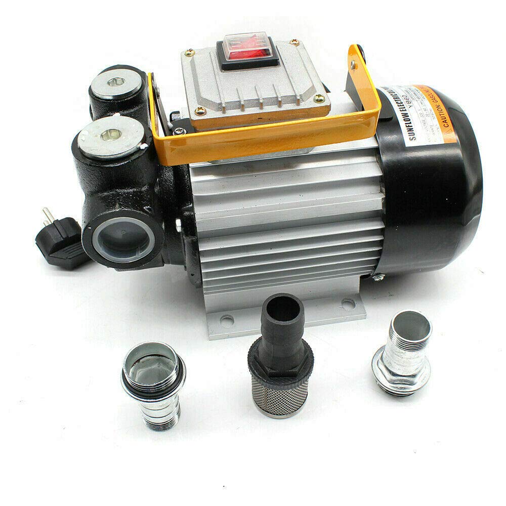 Dieselpumpe Heizölpumpe Biodiesel Ölpumpe Kraftstoffpumpe Selbstansaugende Pumpe Elektrische 230V 550W Dieselpumpe Leistungsstarker Motor,Dieselpumpe HeizöLpumpe von SHZICMY