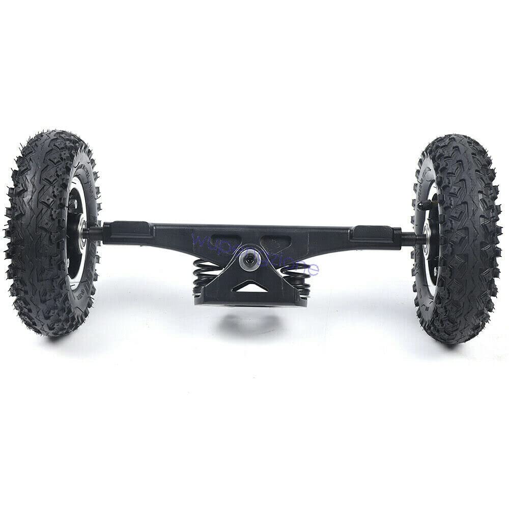 Offroad Elektro 8 Zoll LKW Räder Combo Skateboard Truck Mountain Longboard Räder mit Antriebsachse (Schwarz) von SHZICMY