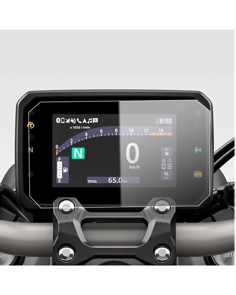 Cluster Displayschutz Für CBR650R Für CB500R Für CB650R 2024 Motorrad Schutz Instrument Film Scratch Cluster Screen Dashboard(1 PCS) von SIBOUOU