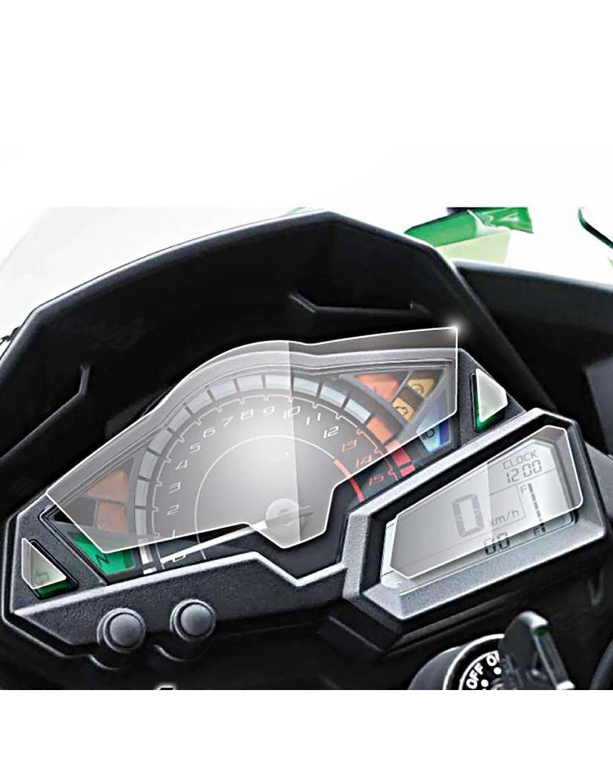 Cluster Displayschutz Für Kawasaki Für Z300 Für Ninja 300 Für Ninja300 2013-2016 Motorrad Cluster Scratch Cluster Screen Schutz Film Schutz(5 Pieces) von SIBOUOU