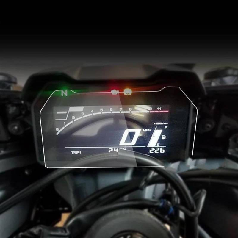 Cluster Displayschutz Für R 7 2021 2022 YZF R7 Motorrad Zubehör Scratch Cluster Screen Dashboard Schutz Instrument Film(4 Sets) von SIBOUOU