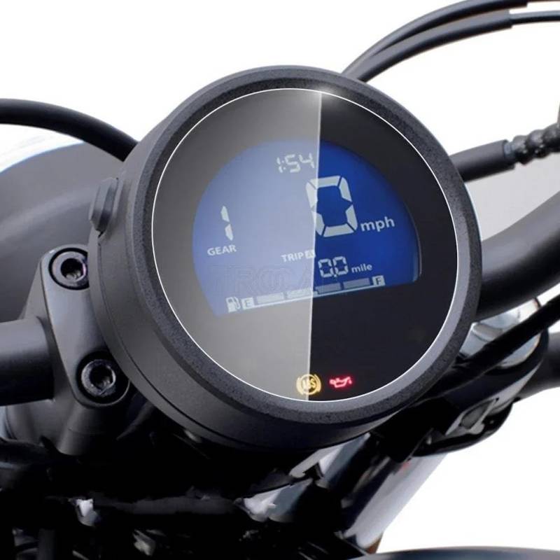 Cluster Displayschutz Für Rebel 500 CM500 CMX500 2020-2022 Displayschutzfolie, Kratzschutzfolie, Motorrad-Armaturenbrett-Displayschutzfolie von SIBOUOU