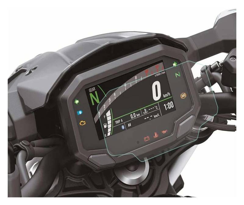 Cluster Displayschutz Für Z650 Für Z900 Für Ninja Für 650 Ninja650 Für Ninja 1000 2022 2021 Motorrad Cluster Kratzschutz Film Displayschutzfolie Zubehör(2 PCS) von SIBOUOU