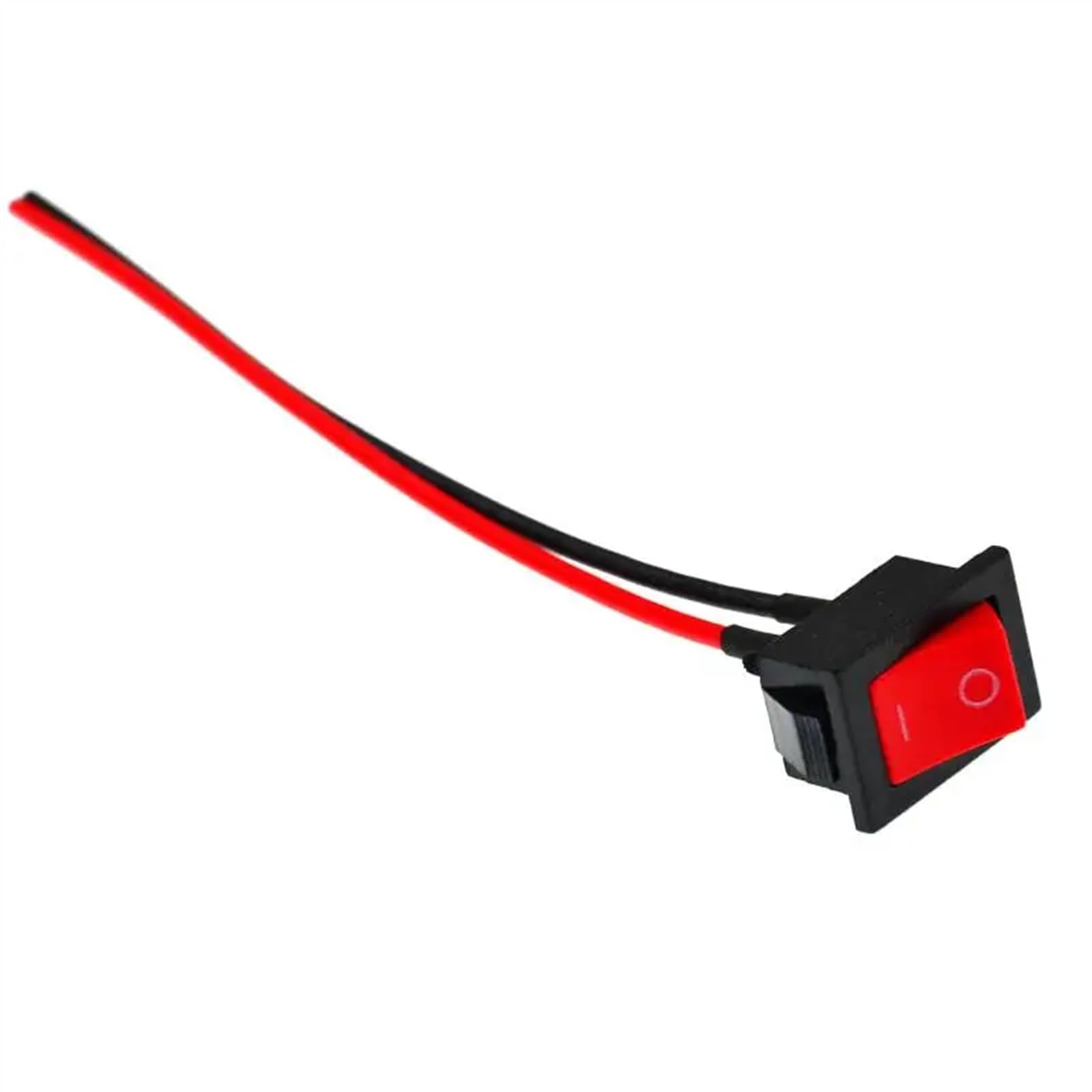 Lenkerschalter 12V Motorrad Modifizierter Schalter Elektrische Hupe Modifizierter Steuerschalter Wasserdichter Schalter Motorrad Modifizierte Teile(Horn Switch RED) von SIBOUOU