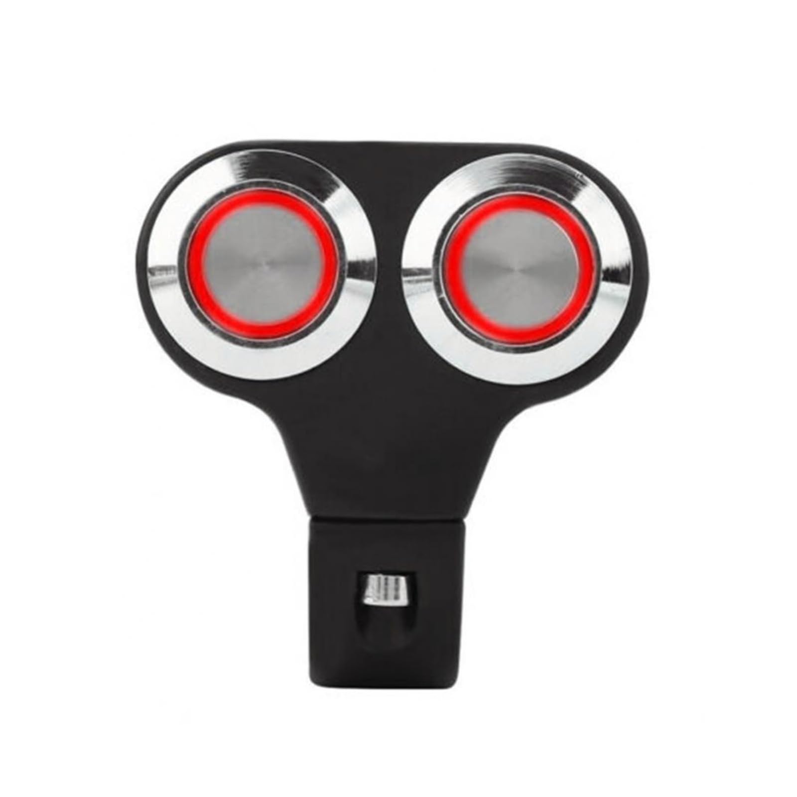 Lenkerschalter 25-mm-Motorradlenker-Handrücklaufknopf-Lichtlampen-Steuerschalter(Red) von SIBOUOU