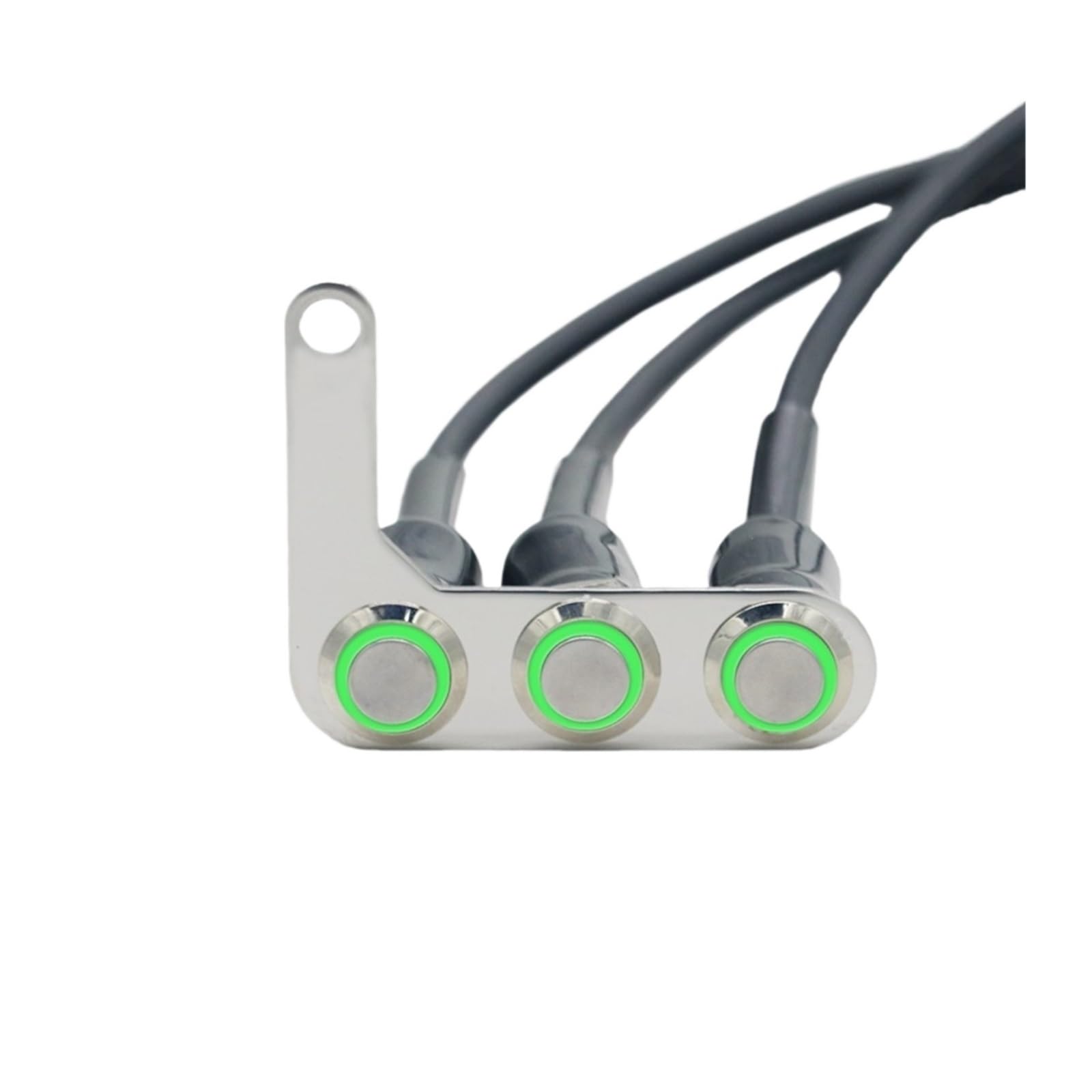 Lenkerschalter Für Scheinwerfer Horn Blinker Motolovee Motorrad Schalter Lenker Einstellbare Halterung wasserdichte Schalter EIN-AUS-Tasten(Left Green) von SIBOUOU