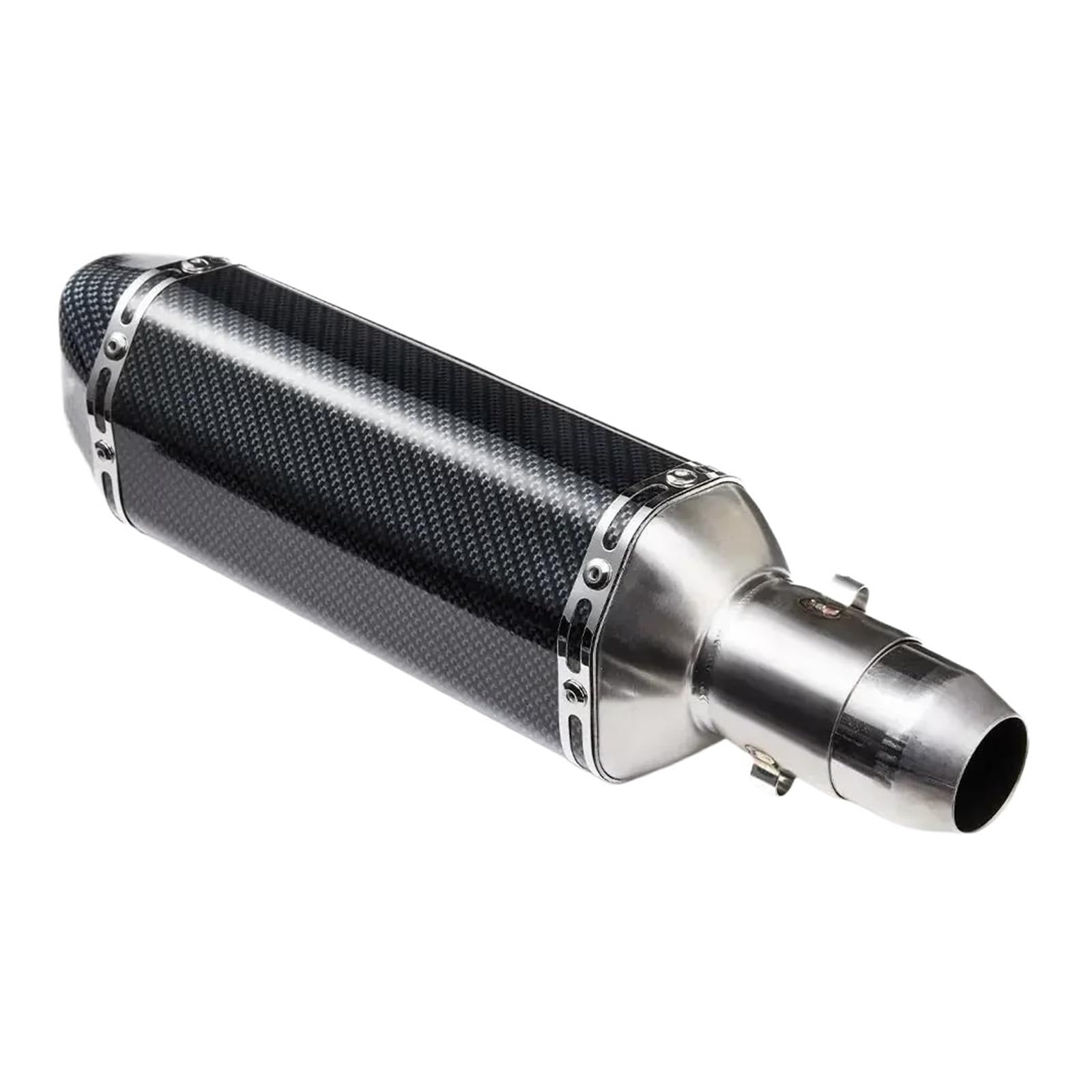 Motorrad-Endschalldämpfer Für Moto Tube Universal 38–51 Mm Kaliber Motorrad-Auspuffrohr Mit Schalldämpfer 300 Mm DB Killer-Auspuffanlagen von SIBOUOU