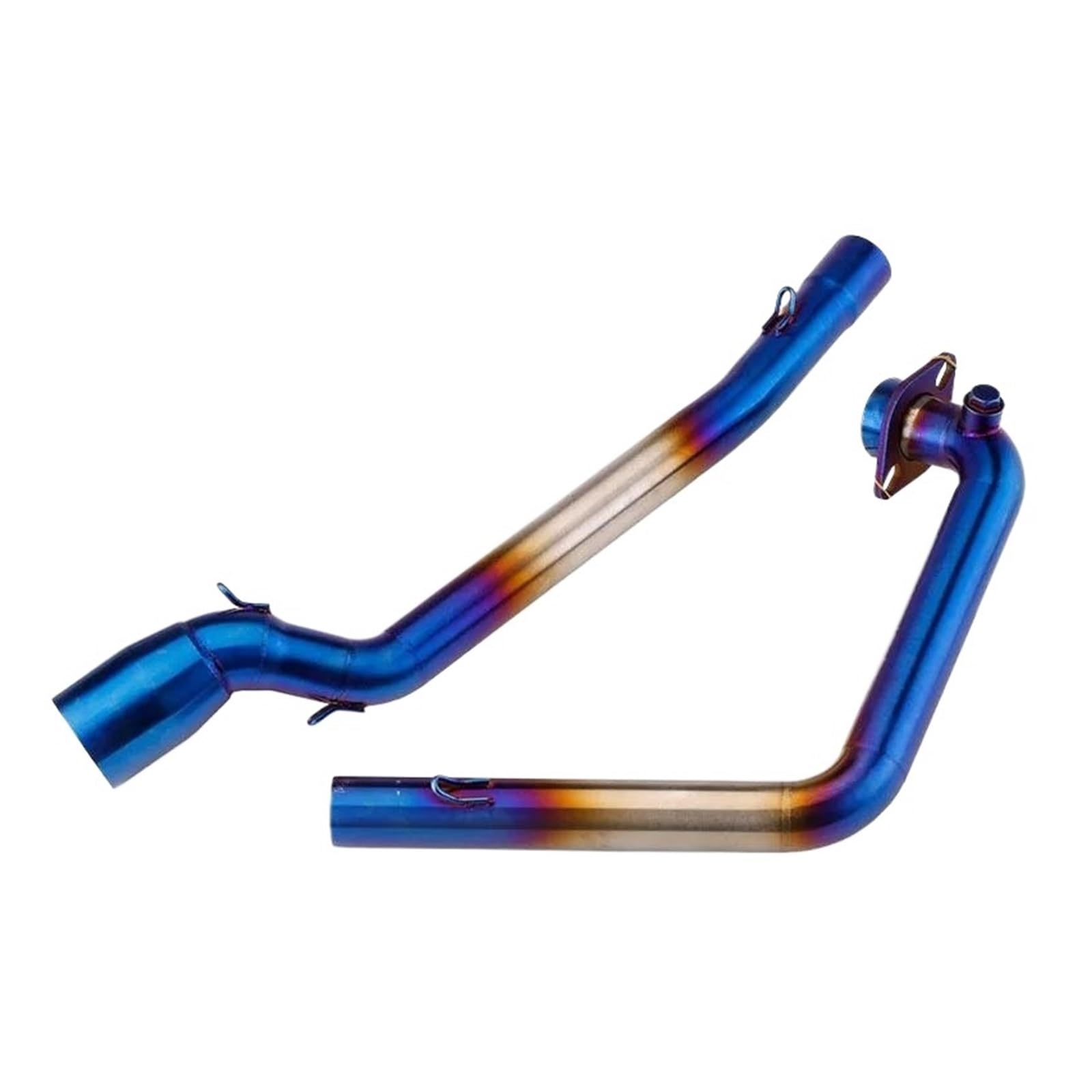 Motorrad-Endschalldämpfer Für Suzuki GSXR150 GSX150R GSX S150 GSX-S150 Motorradauspuff Escape Modify Front Link Pipe Slip On 51mm Schalldämpfer(Type-B) von SIBOUOU