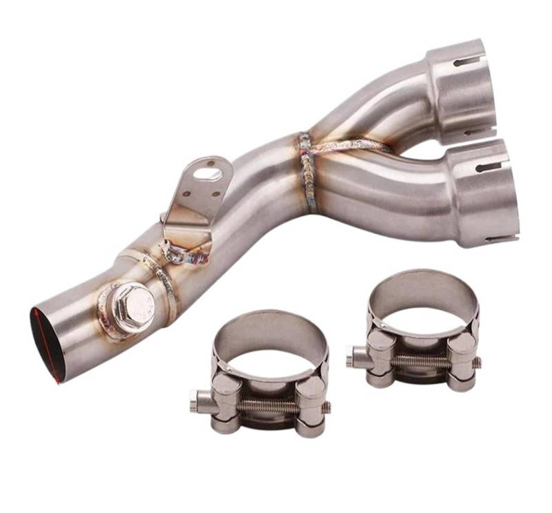 Motorrad-Endschalldämpfer Für Yamaha R6 R6 2006-2020 Auspuff Mid Pipe Link Motorrad Link Schalldämpfer Rohr Schalldämpfer System Auspuffrohr von SIBOUOU