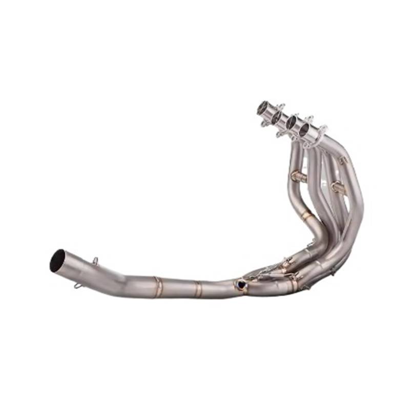 Motorrad-Endschalldämpfer Für ZX25RR ZX25R 2020-2023 System Escape Slip On Front Tube Link Pipe Connect 51MM Auspuff komplette Motorrad Auspuffanlage(Type- Titanium C) von SIBOUOU