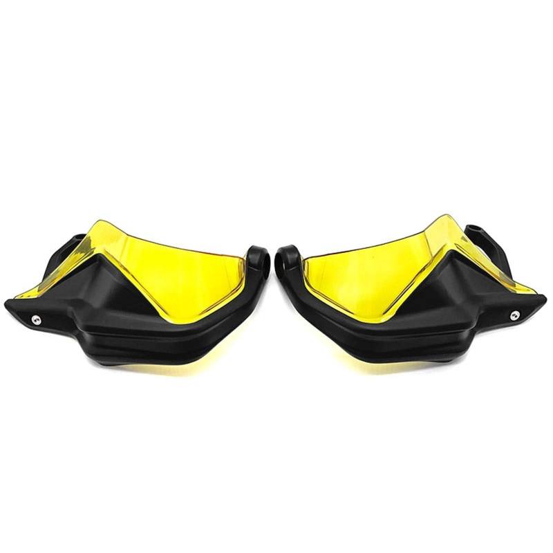 Motorrad Handschutz Für R1250GS LC ADV R 1250GS R 1250 GS 2018-2023 Motorrad Zubehör Handprotektoren Schild Hand Schutzfolie Windschutzscheibe(Black Yellow Set) von SIBOUOU