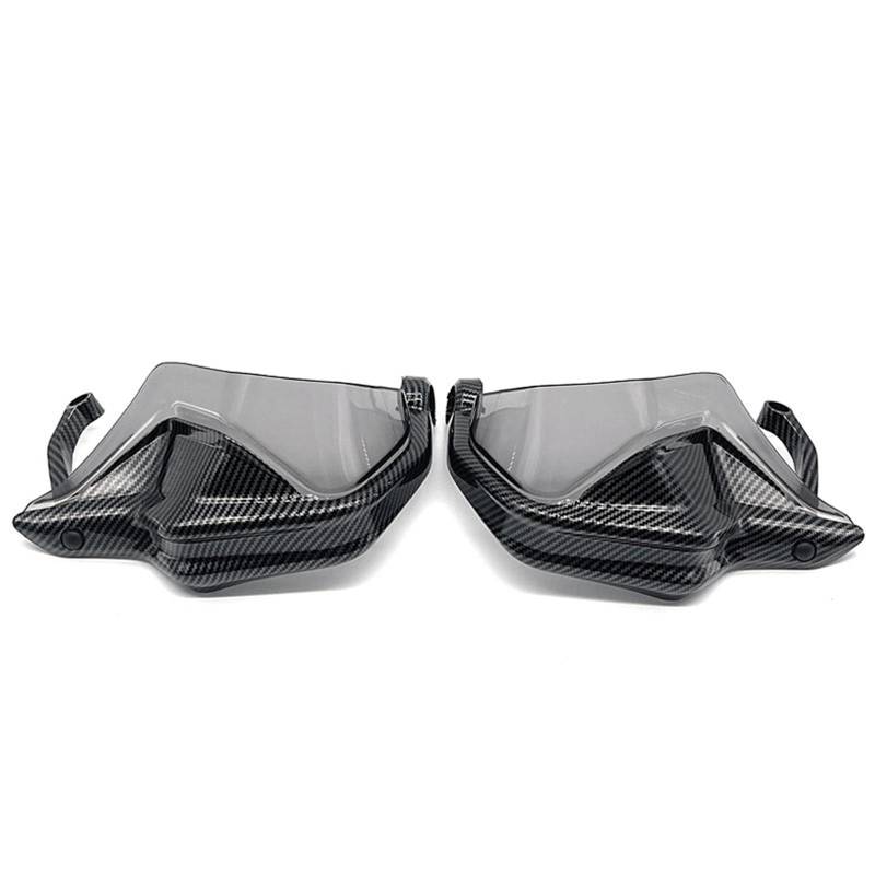 Motorrad Handschutz Für R1250GS LC ADV R 1250GS R 1250 GS 2018-2023 Motorrad Zubehör Handprotektoren Schild Hand Schutzfolie Windschutzscheibe(Carbon Grey Set) von SIBOUOU