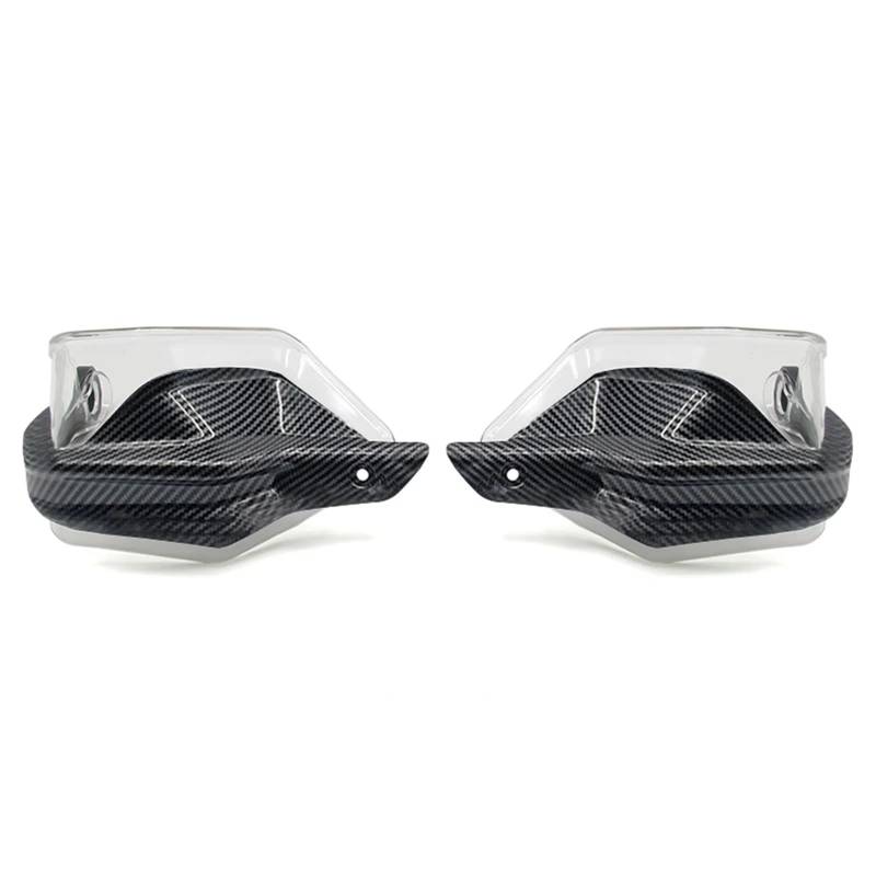 Motorrad Handschutz Handschutz Hand Schild Schutz Für ADV160/150 ADV150 ADV160 2022-2023 2024 Motorrad Hand Schutz Protector Windschutzscheibe(Carbon Clear-1Set) von SIBOUOU