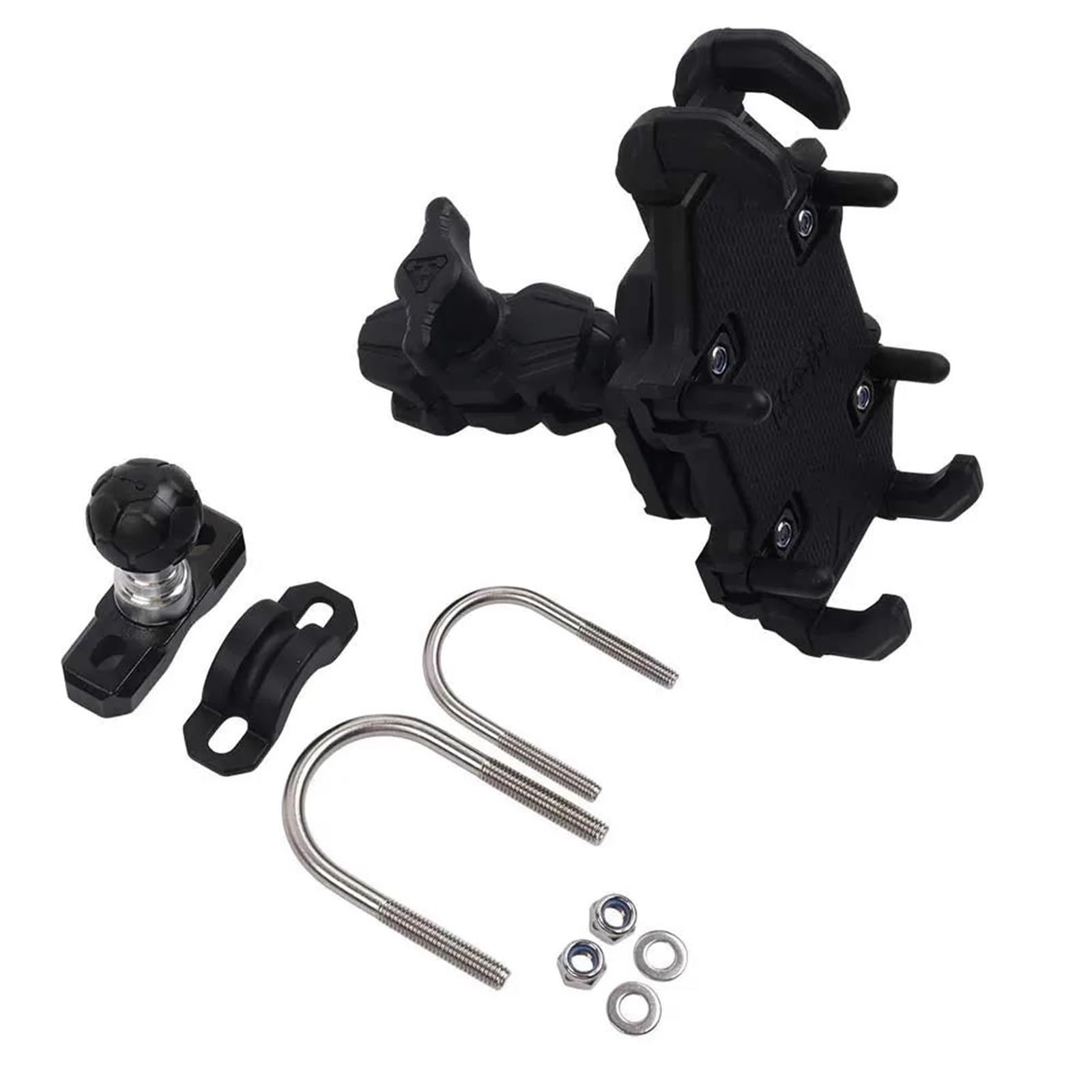 Motorrad Handyhalterung Für Benelli Für TRK702 TRK 702X2022 2023 + Motorrad SMART GPS Navigation Platte Halterung Lenker Adapter Telefon Halter(B Only Phone Holder) von SIBOUOU