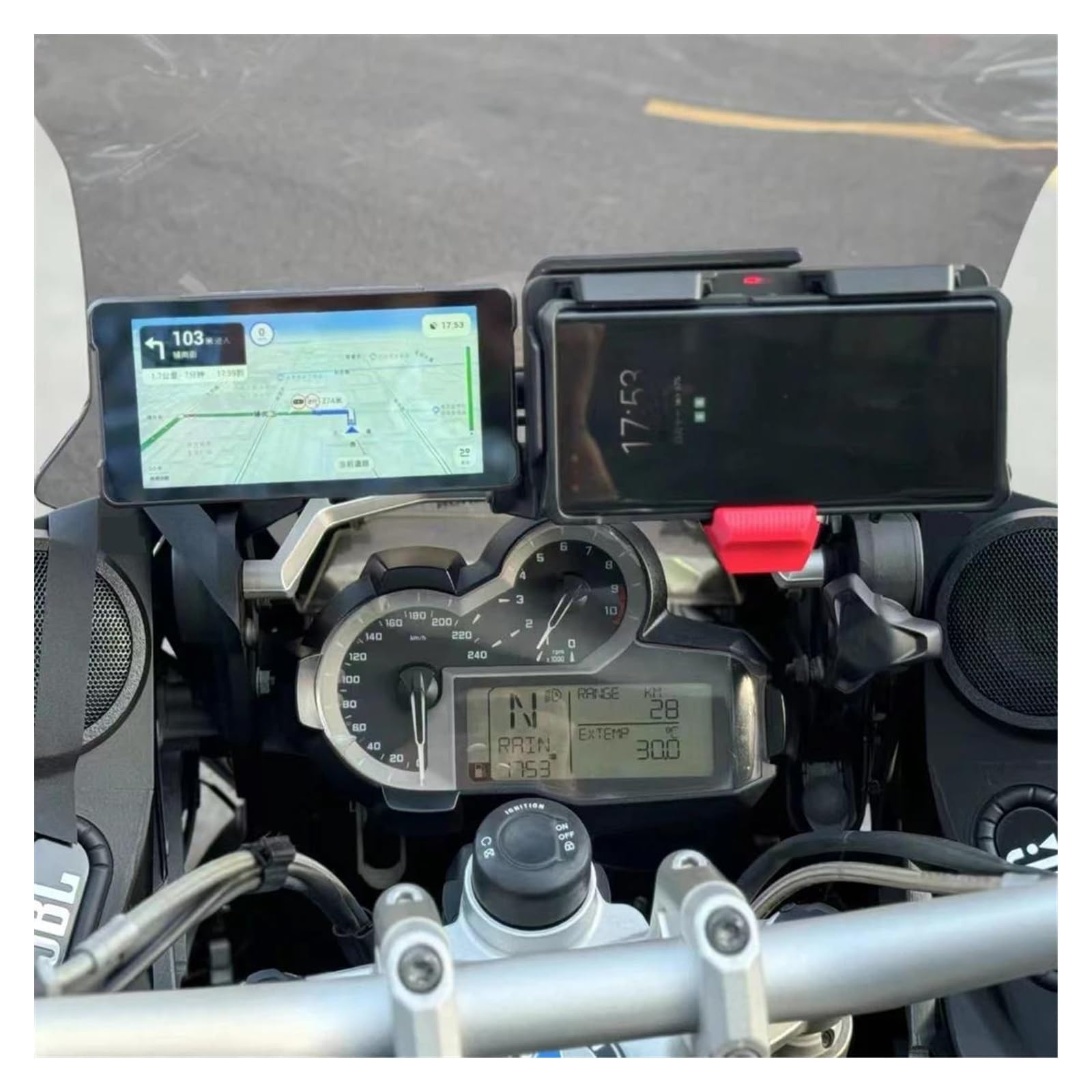 Motorrad Handyhalterung Für Benelli TRK 702 702X 2023 2022 Motorrad GPS Navigation Halter Telefon Halterung Unterstützung TRK 702 702X Motorrad Zubehör von SIBOUOU