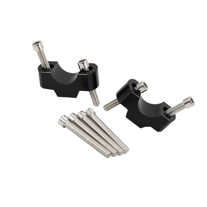 Motorrad Lenker Riser Für S1000XR Motorrad Lenker Riser Clamp Motorrad Zubehör Griff Pol Riser Clamp Verlängerung Griff Höhe(Black) von SIBOUOU