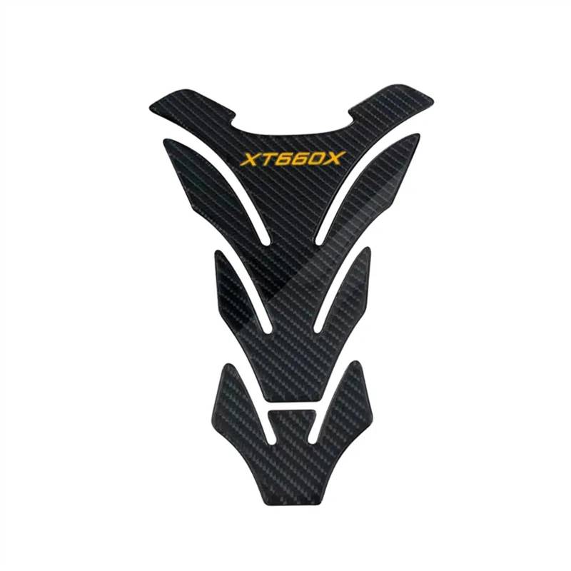 Motorrad-Tank-Aufkleber 3D Carbon Fiber Motorrad Kraftstoff Tank Pad Abdeckung Schutz Aufkleber Aufkleber Für XT660X XT 660 X XT 660X(6 Carbon Fiber) von SIBOUOU