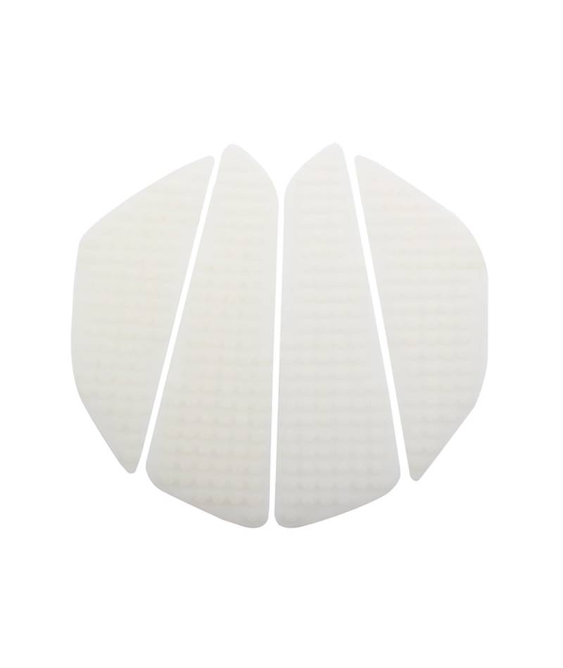 Motorrad-Tank-Aufkleber Benutzerdefinierte Motorrad Tank Aufkleber Anti-Slip Klebstoff Tank Seite Traktion Pads Gummis Pad Für CBR600RR 07 Universal(White) von SIBOUOU