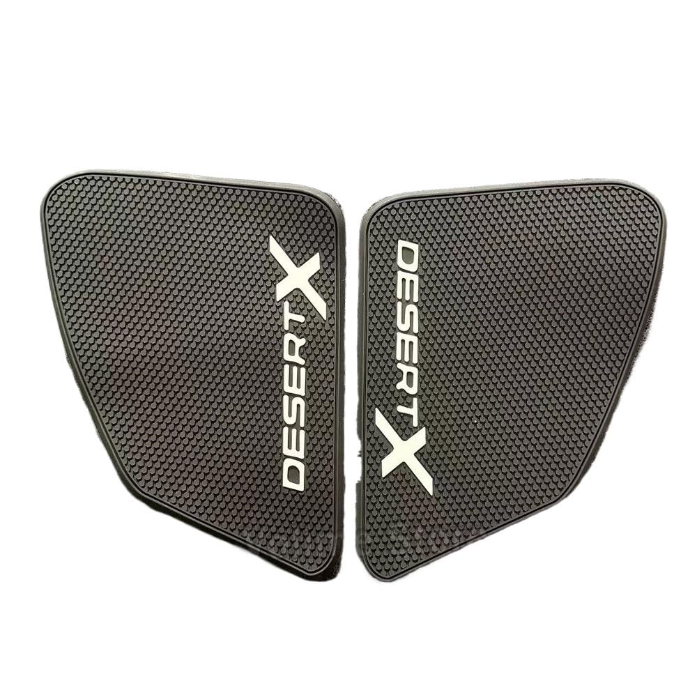 Motorrad-Tank-Aufkleber Für Dasbor Ducati Desert X 2022-2023 Side Fuel Tank Pad Tank Pads Protector Aufkleber Decal Gas Knee Grip Traction Pad Tankpad(Black) von SIBOUOU