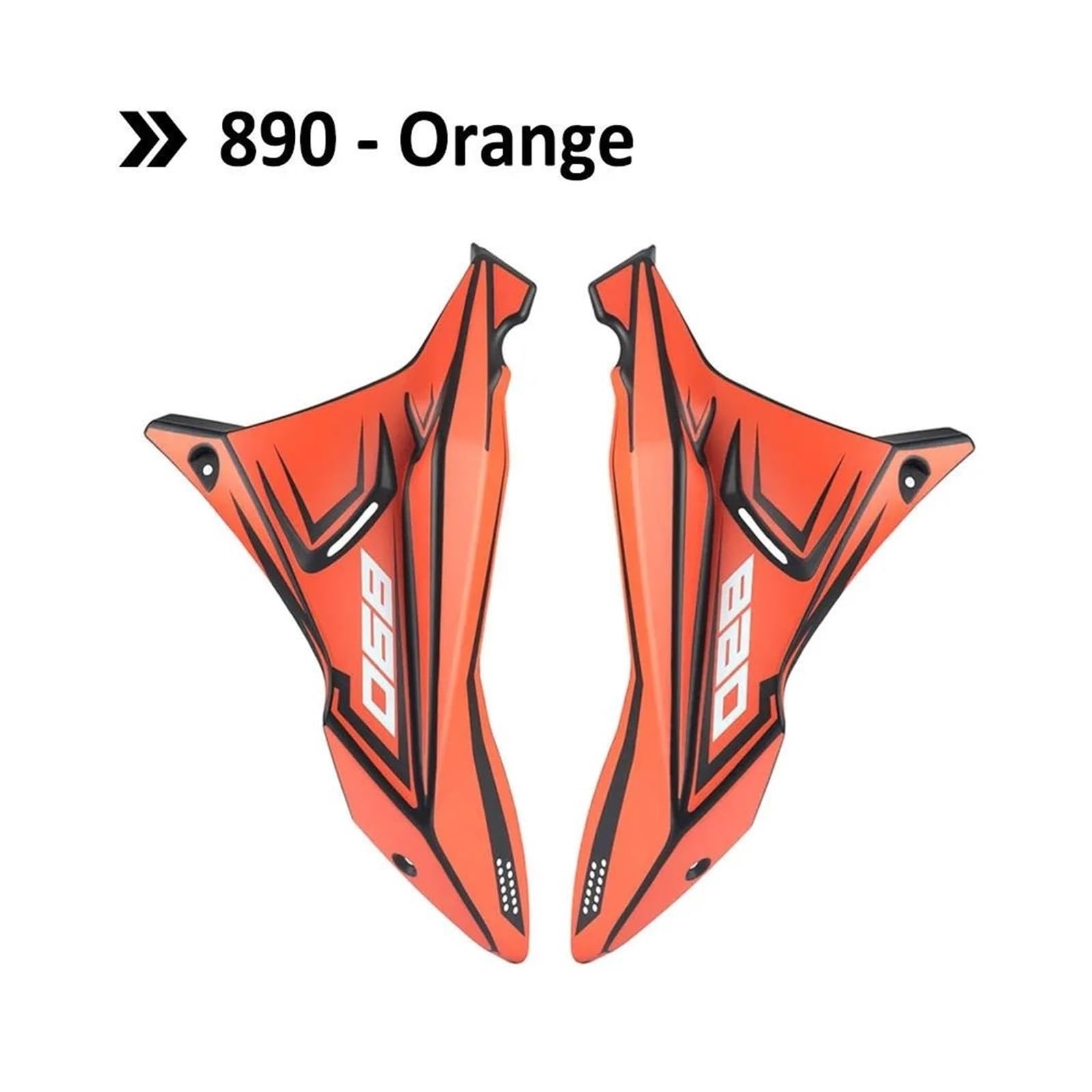 Motorradspoiler Für 790adv 890adv 790 890 ADV Adventure RS Unten 2022 2021 Motorrad Verkleidung Seiten Panels Wind Windschutzscheibe Platte Abdeckung(890 - Orange) von SIBOUOU