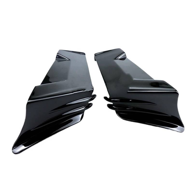 Motorradspoiler Für Aprilia RS660 Tuono 660 2021 2022 2023 Motorrad Seite Winglet Spoiler Wind Flow Befestigung Flügel Front Verkleidung(Bright Black) von SIBOUOU