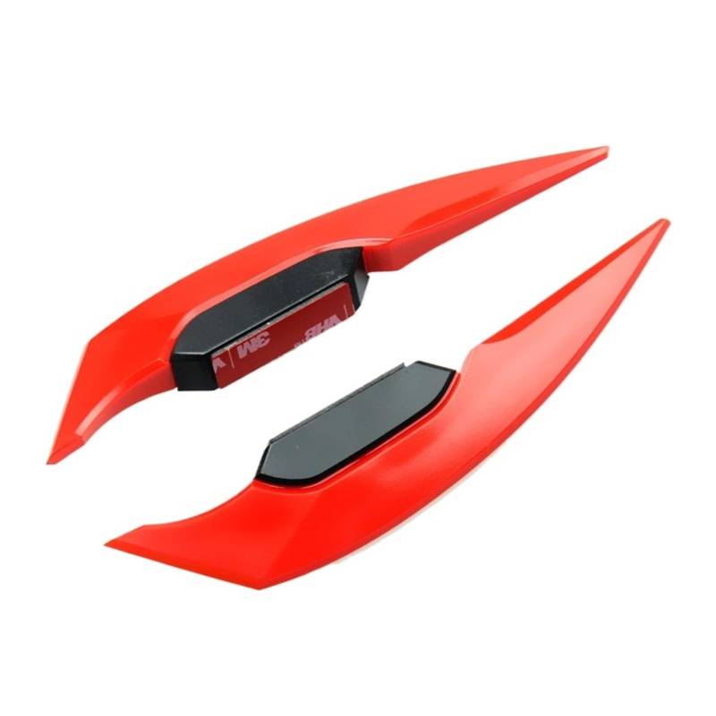 Motorradspoiler Für Forza Mt 07 Zubehör Motorrad Winglets Verkleidung Seite Spoiler Wind Flügel Aufkleber Motorrad Winglet Air Deflektor(Red) von SIBOUOU