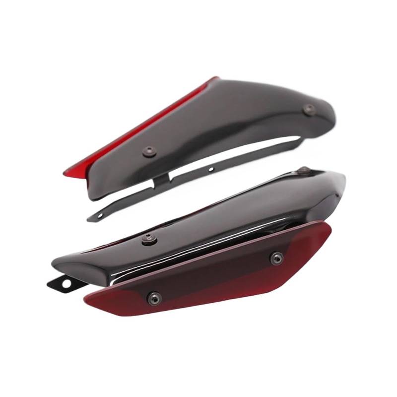 Motorradspoiler Für S1000RR 2010-2018 HP4 Motorrad Zubehör Verkleidung Panel Abdeckung Fall Spoiler Motorrad Wind Flügel(Carbon Pattern red) von SIBOUOU