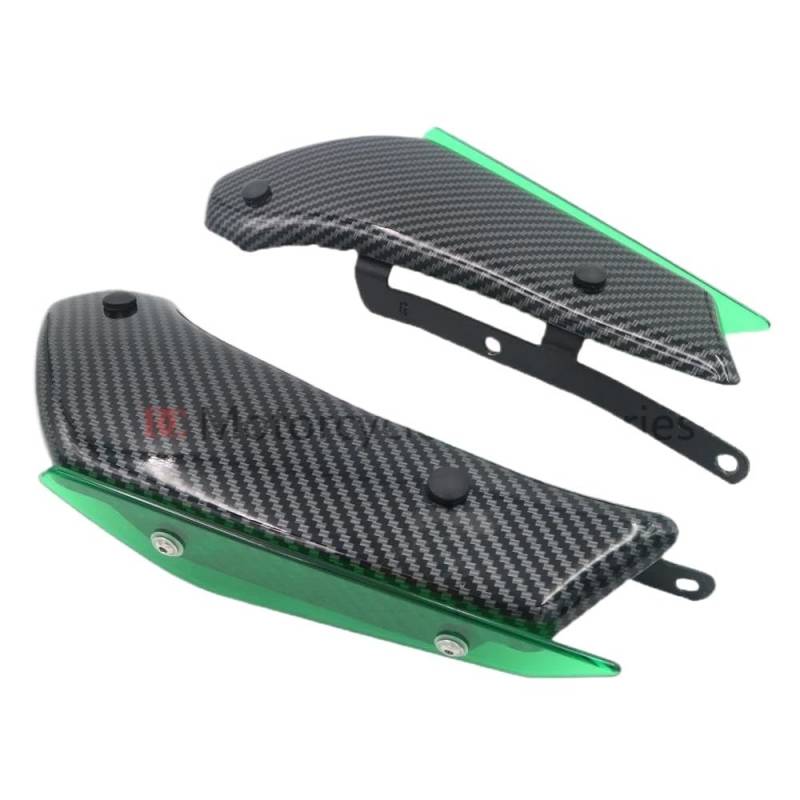 Motorradspoiler Für S1000RR HP4 2009 2010 2011 2012 2013 2014 2015 2016 2017 2018 Motorrad Winglet Aerodynamische Flügel Kit Spoiler Zubehör(Carbon Fiber 2) von SIBOUOU