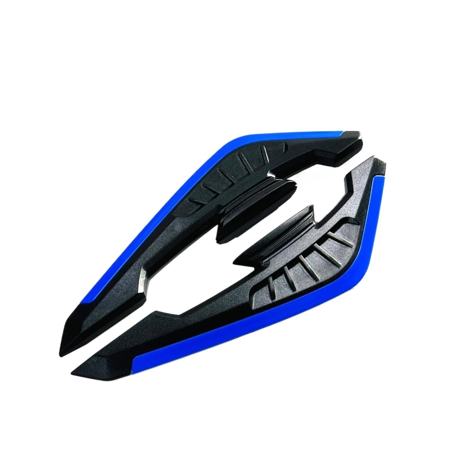 Motorradspoiler Für Suzuki 1 Paar Motorrad Winglet Aerodynamischer Spoiler Dynamischer Flügel Mit Selbstklebendem Dekorationsaufkleber Für Motorrad-Roller(Blue) von SIBOUOU