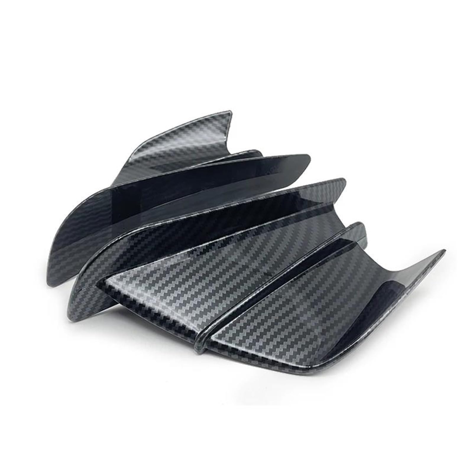 Motorradspoiler Für Suzuki Für Ducati Motorrad Winglet Aerodynamische Spoiler Flügel Verkleidung Deflektor Motorrad Seite Spoiler(Bright Black) von SIBOUOU