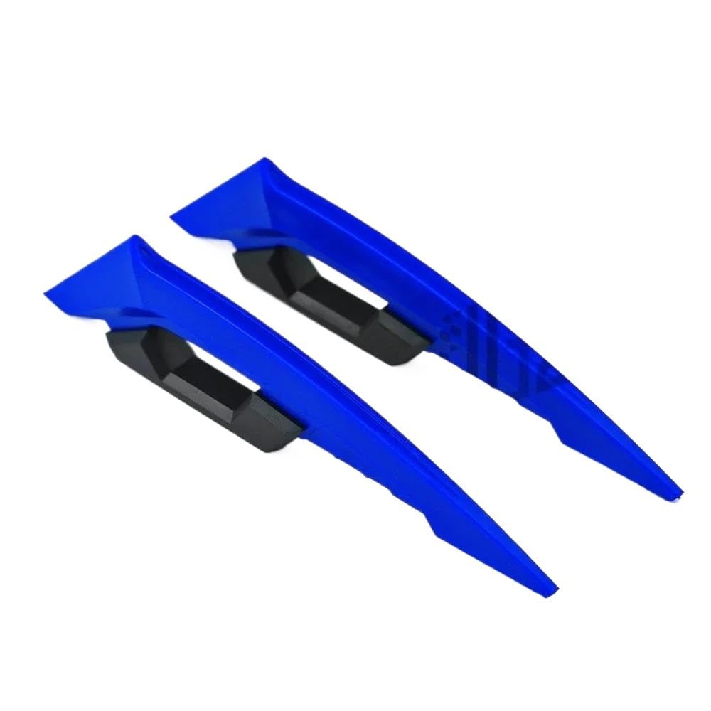 Motorradspoiler Für Suzuki Für Yamaha Motorrad Vorderseite Spoiler Motorrad Vorderseite Spoiler Aerodynamische Flügel Set Zubehör Moto(Blue) von SIBOUOU