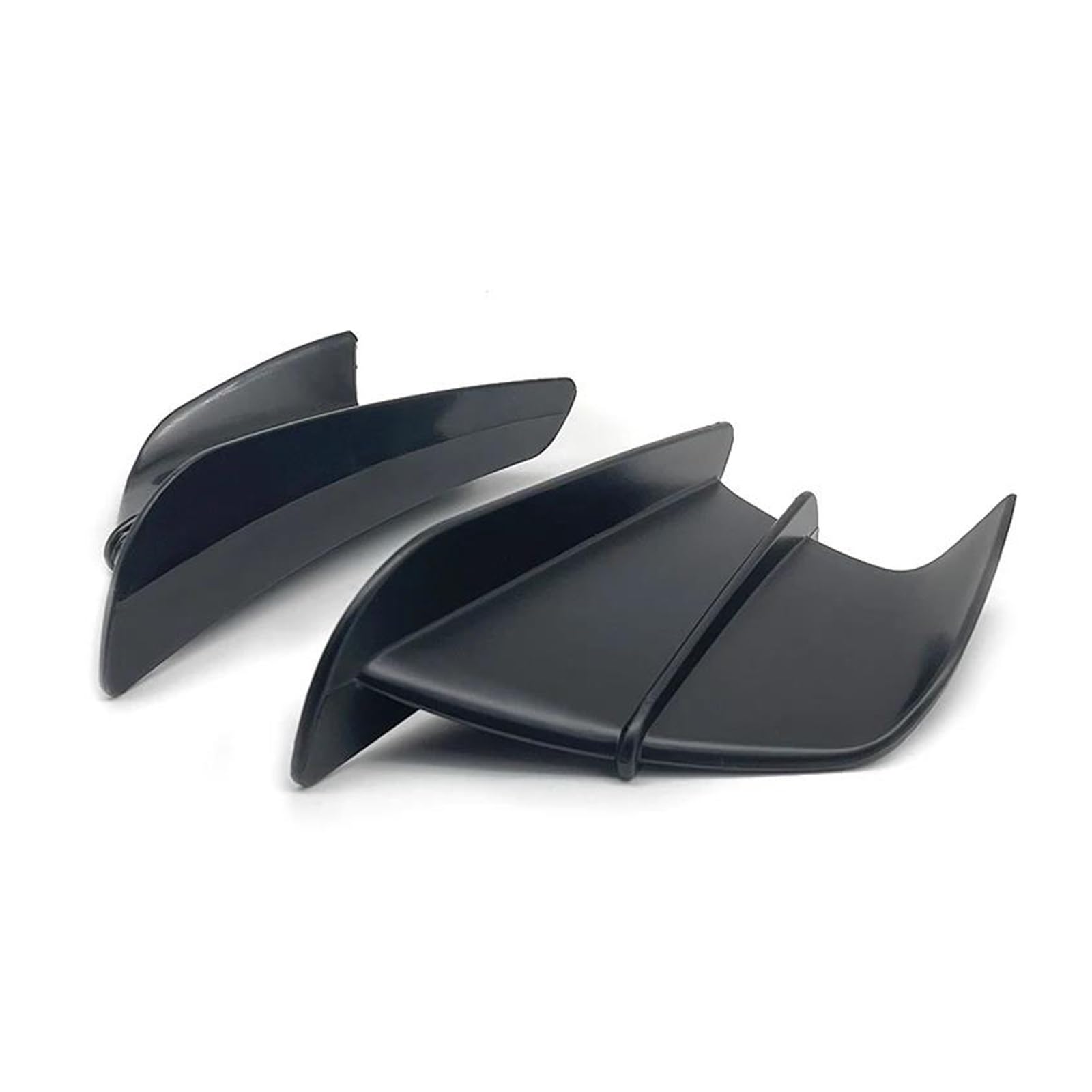 Motorradspoiler Für Yamaha Für Suzuki 2X Motorrad Winglet Aerodynamischer Spoilerflügel Mit Selbstklebendem Motorrad-Seitenspoiler(Black) von SIBOUOU