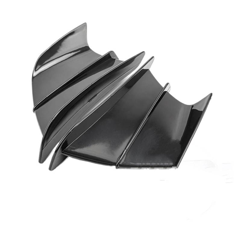 Motorradspoiler Für Yamaha Für Suzuki 2X Universal Motorrad Winglet Aerodynamischer Spoilerflügel Mit Selbstklebendem Motorrad-Dekorationsaufkleber(Black) von SIBOUOU